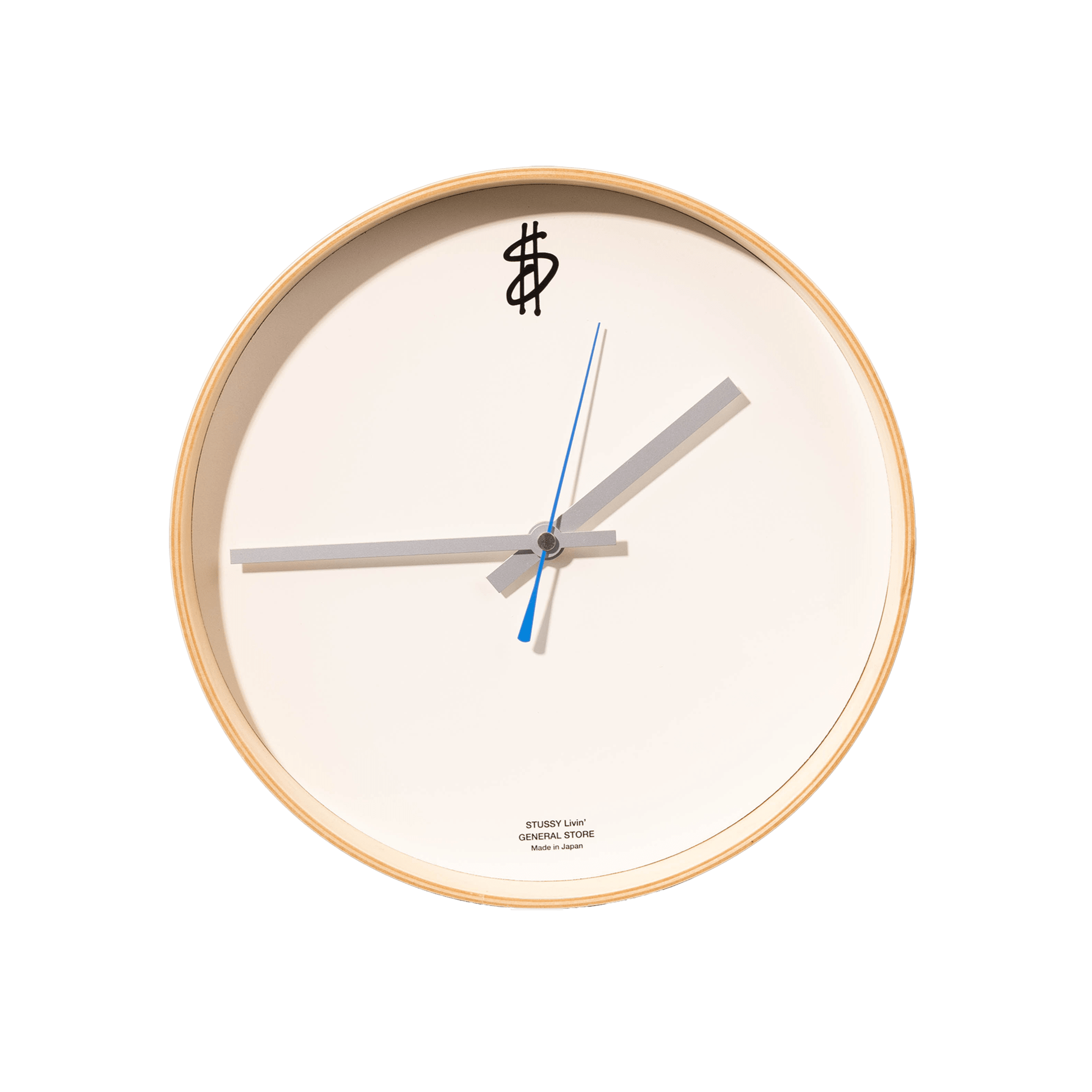 インテリア時計 STUSSY Livin' Wall Clock by SAITO WOOD Saito Wood - STUSSY Livin'General Store | “Time is money” Wall