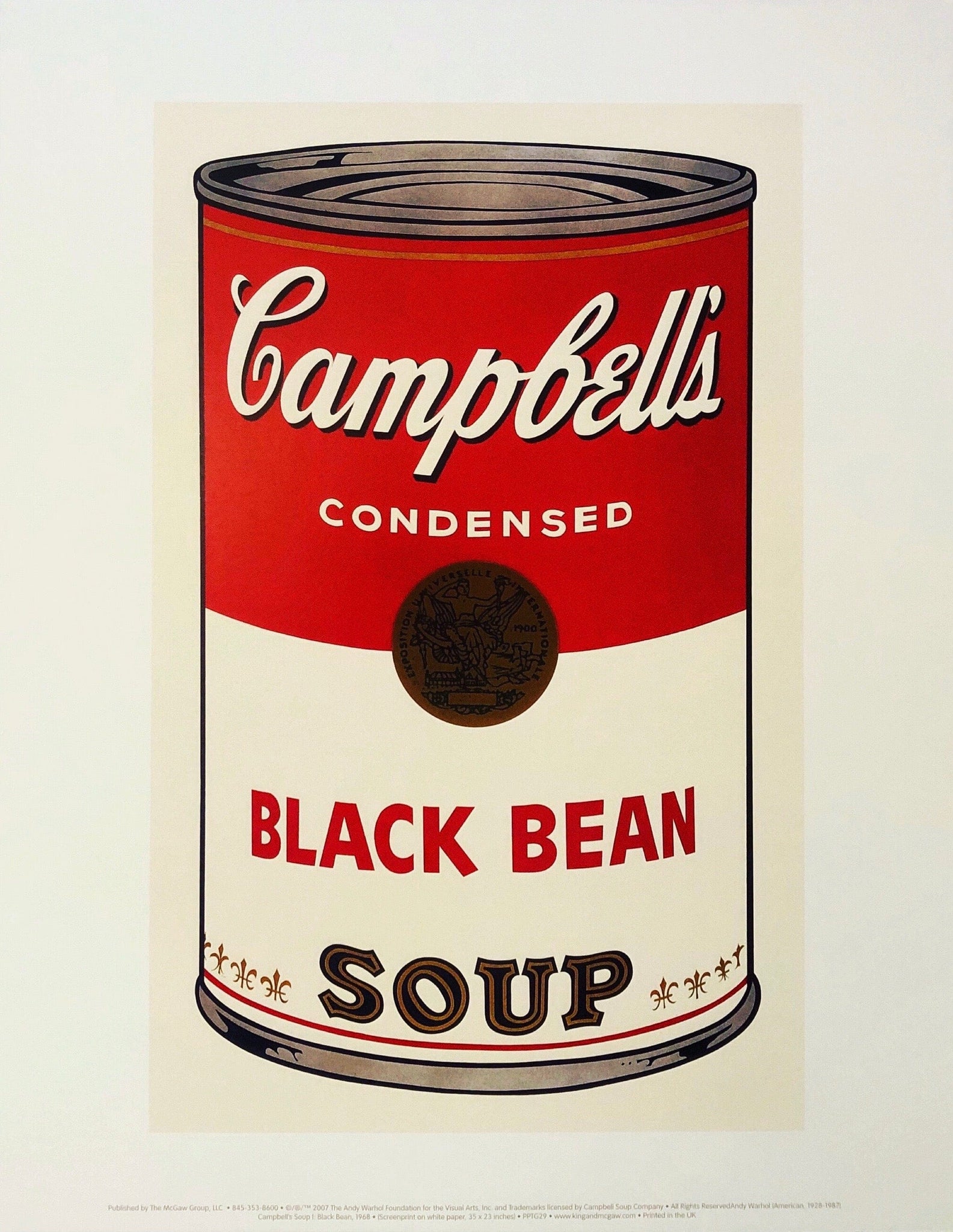 Andy Warhol - Campbell's Black Bean Soup, 1968