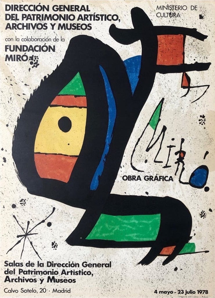 Joan Miró exhibition Poster, 1978 - Fundació Joan Miró