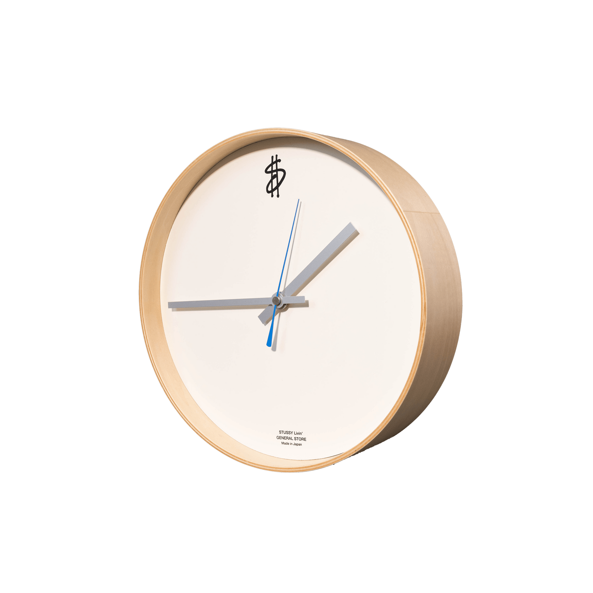 Saito Wood - STUSSY Livin'General Store | “Time is money” Wall Clock, 2017