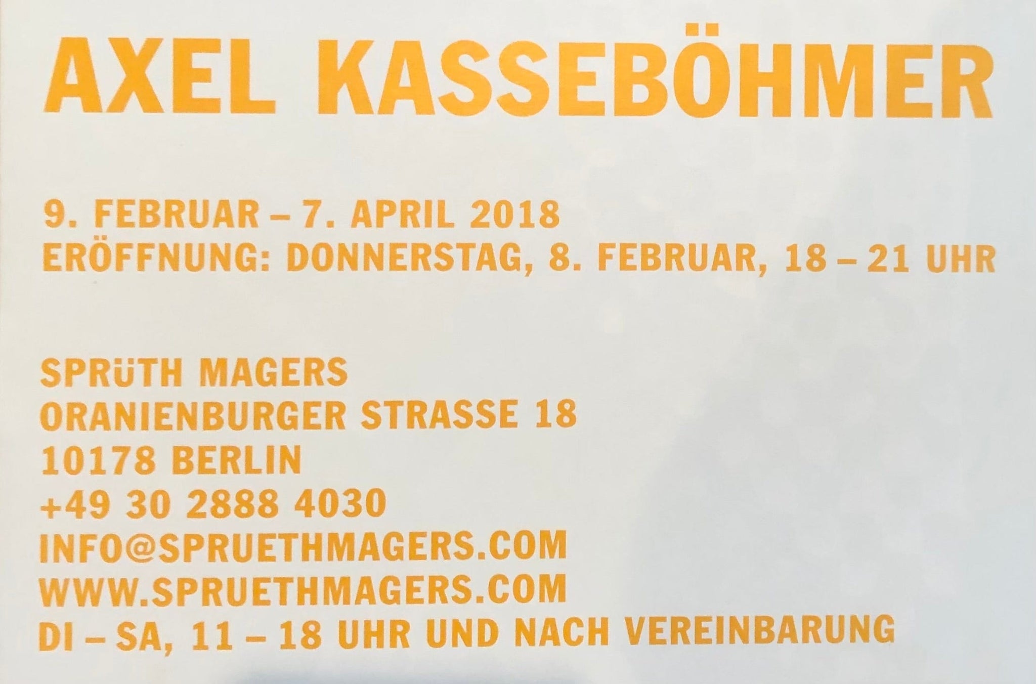 Axel Kasseböhmer - Self Portrait 1, 2015