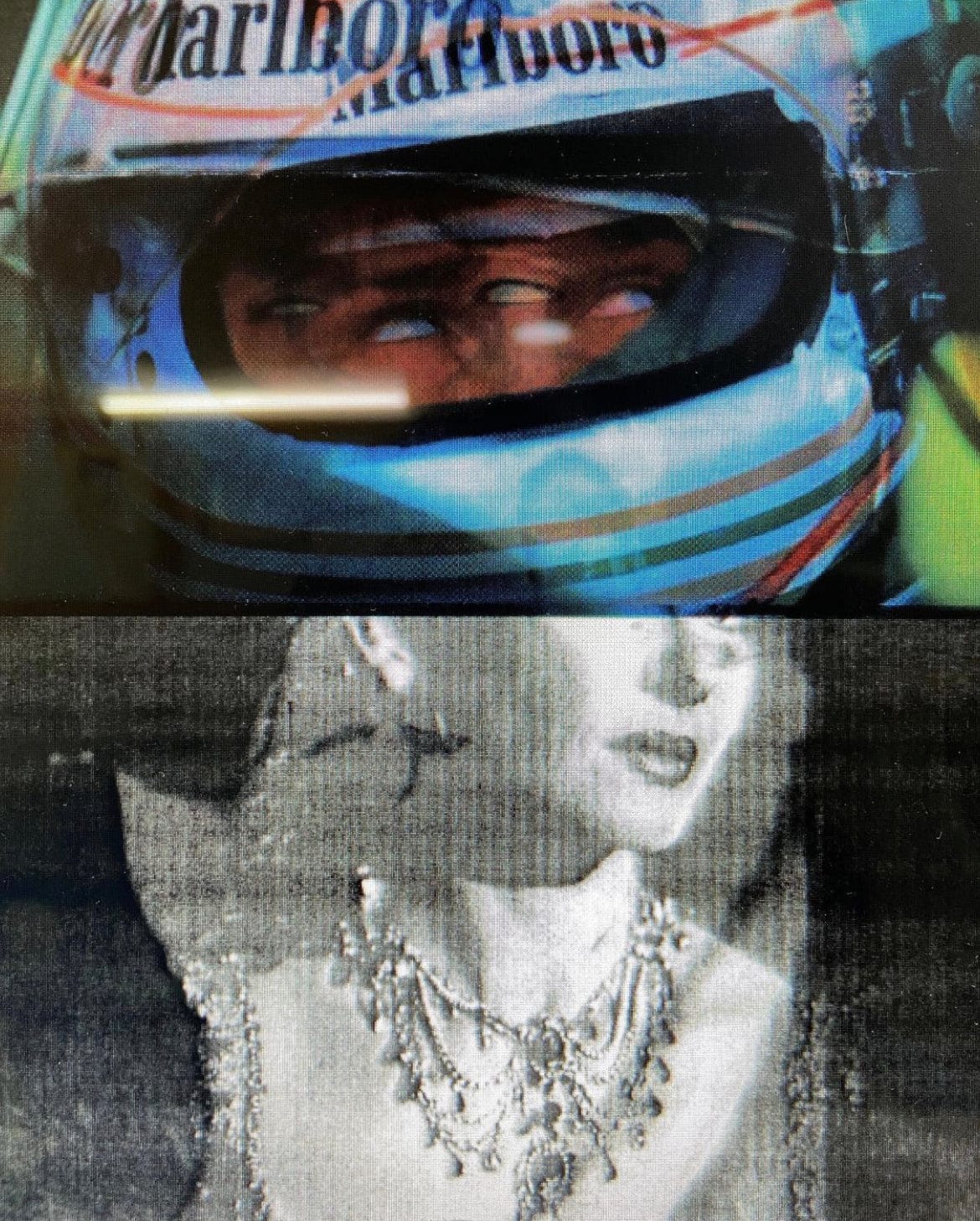 Nathaniel Matthews - Untitled (Formula 1 Maria Callas Double Exposure Collage), 2021