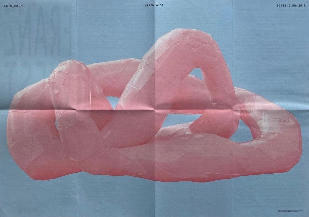 アート・デザイン・音楽 FRANZ WEST | Tate 2019 Franz West - Tate Modern Exhibition Poster – CoterieCargo