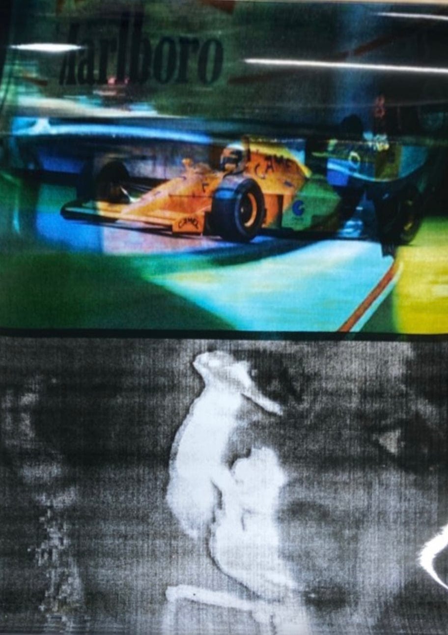 Nathaniel Matthews - Untitled (Formula 1 Maria Callas Double Exposure Collage), 2021