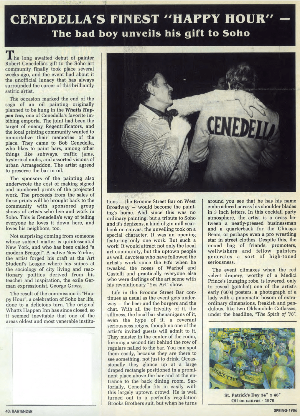 Robert Cenedella - Happy Hour, 1986