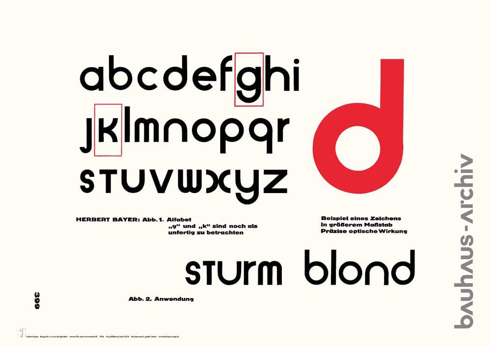 Herbert Bayer - Universal Alphabet, 1926