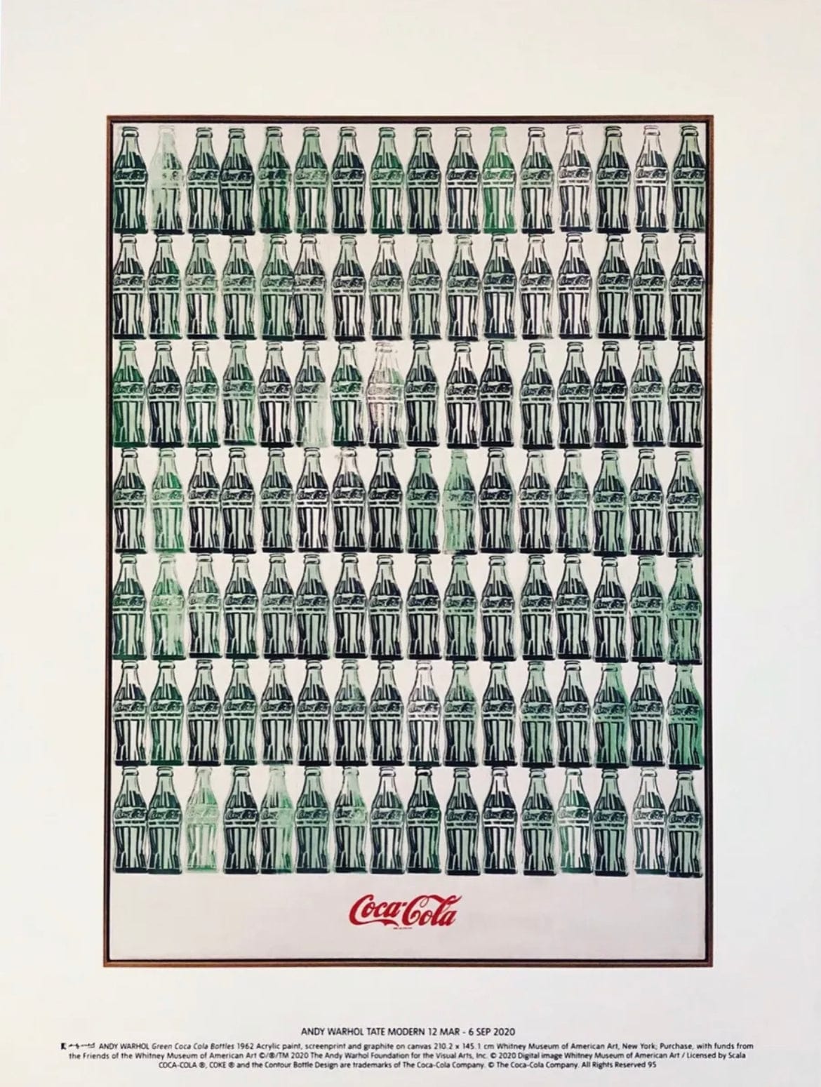 Andy Warhol - Green Coca Cola Bottles, 1962